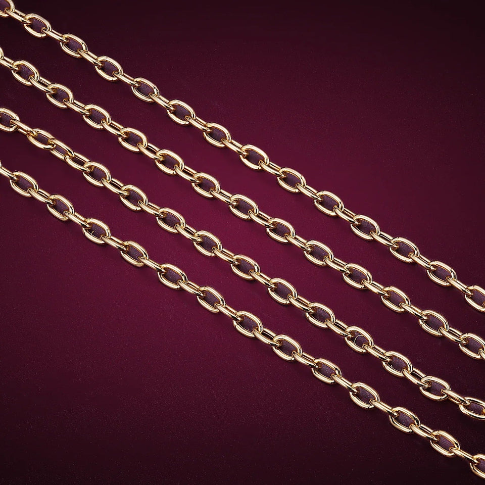 Rolo Chain, Yellow Metal