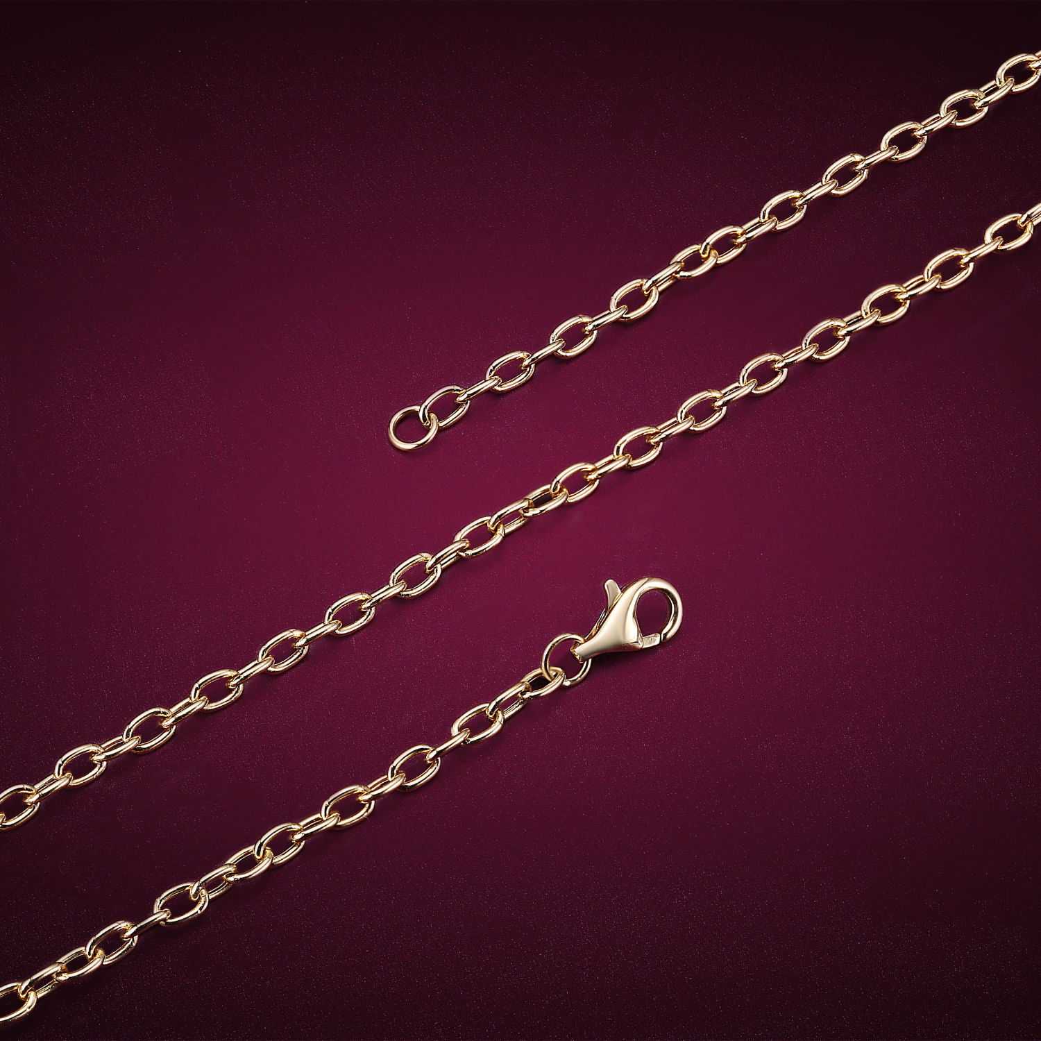 Rolo Chain, 18K Yellow Gold