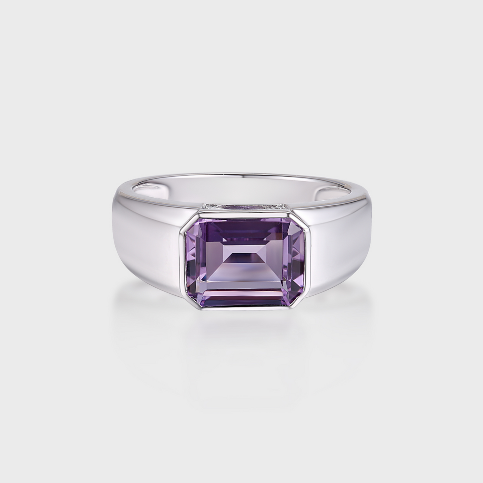mens amethyst ring.
