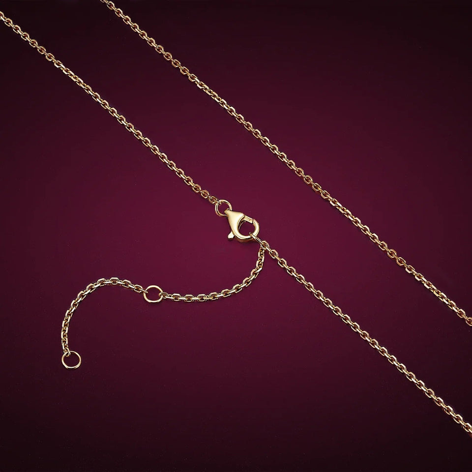 Diamond-cut Rolo Chain, Yellow Metal