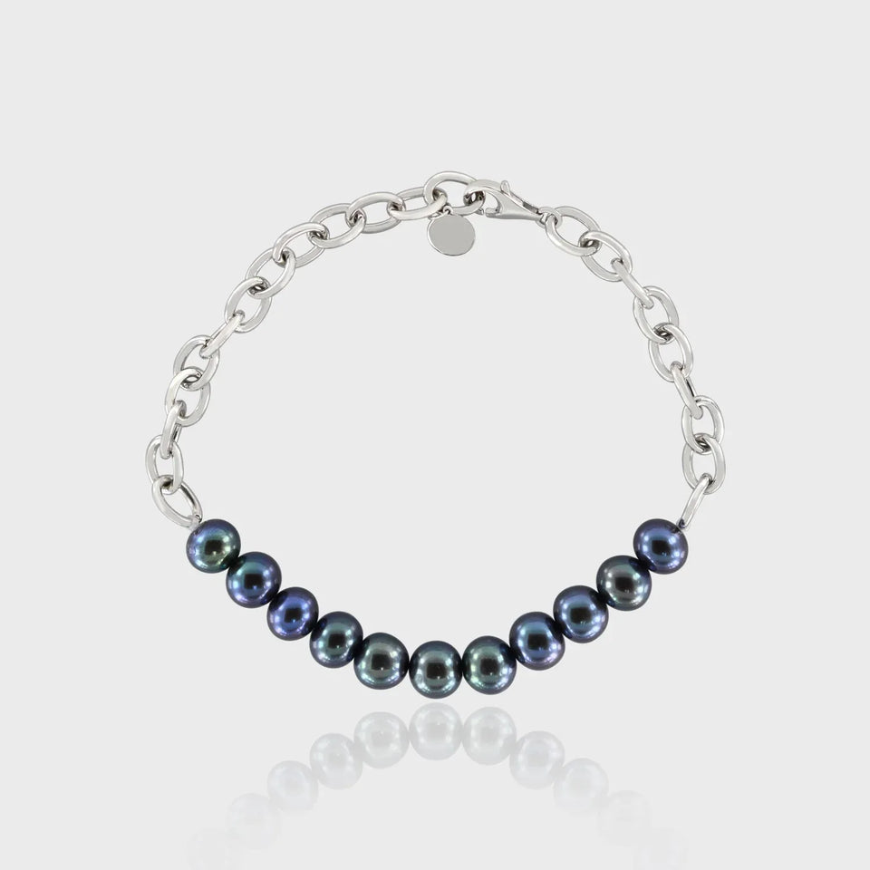 Player Bloq Bracelet, 925 Sterling Silver