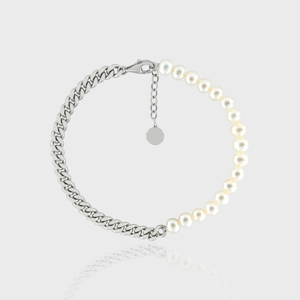 Player Halfe Locke Bracelet, 925 Sterling Silver
