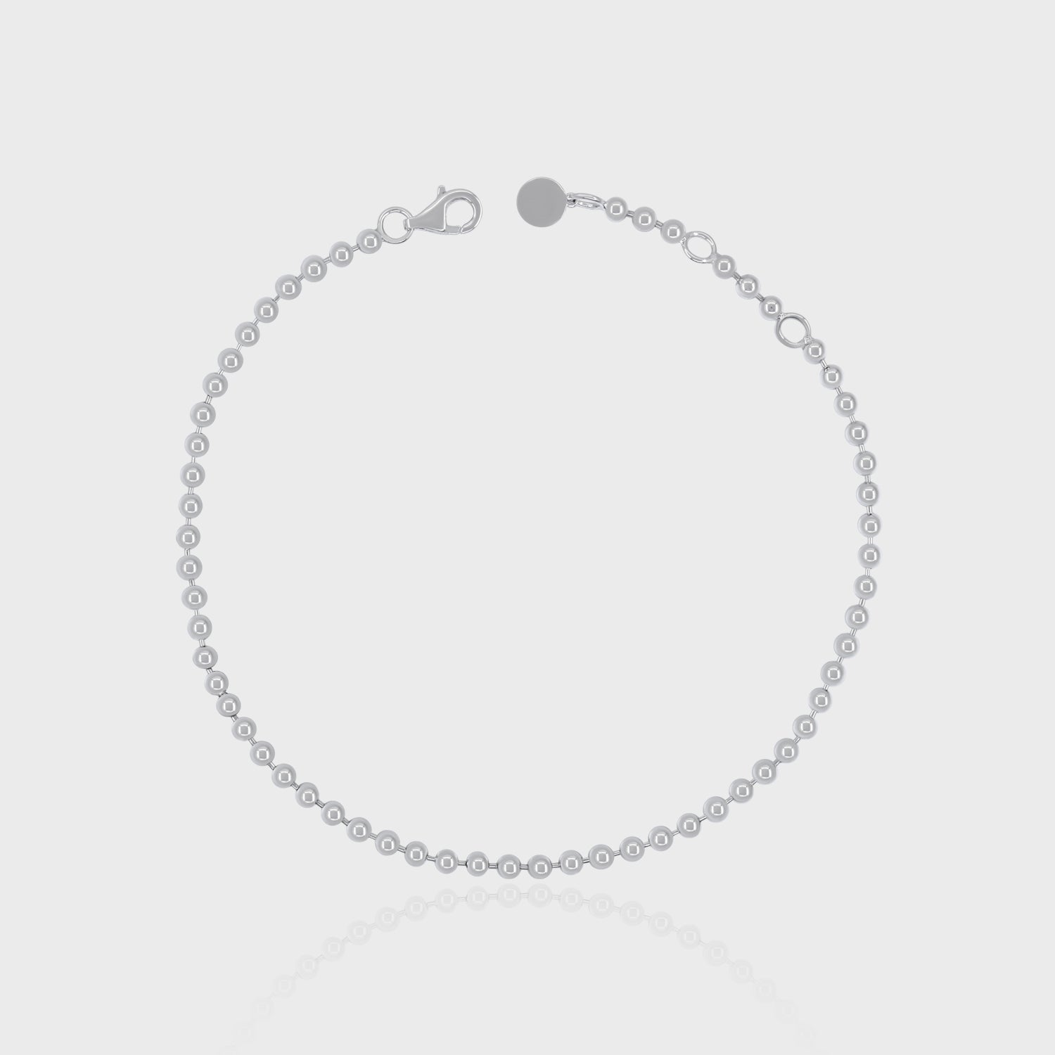 Beads Bracelet, 925 Sterling Silver