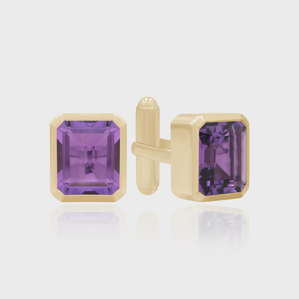 Premium purple Madmen Box Cufflinks for men