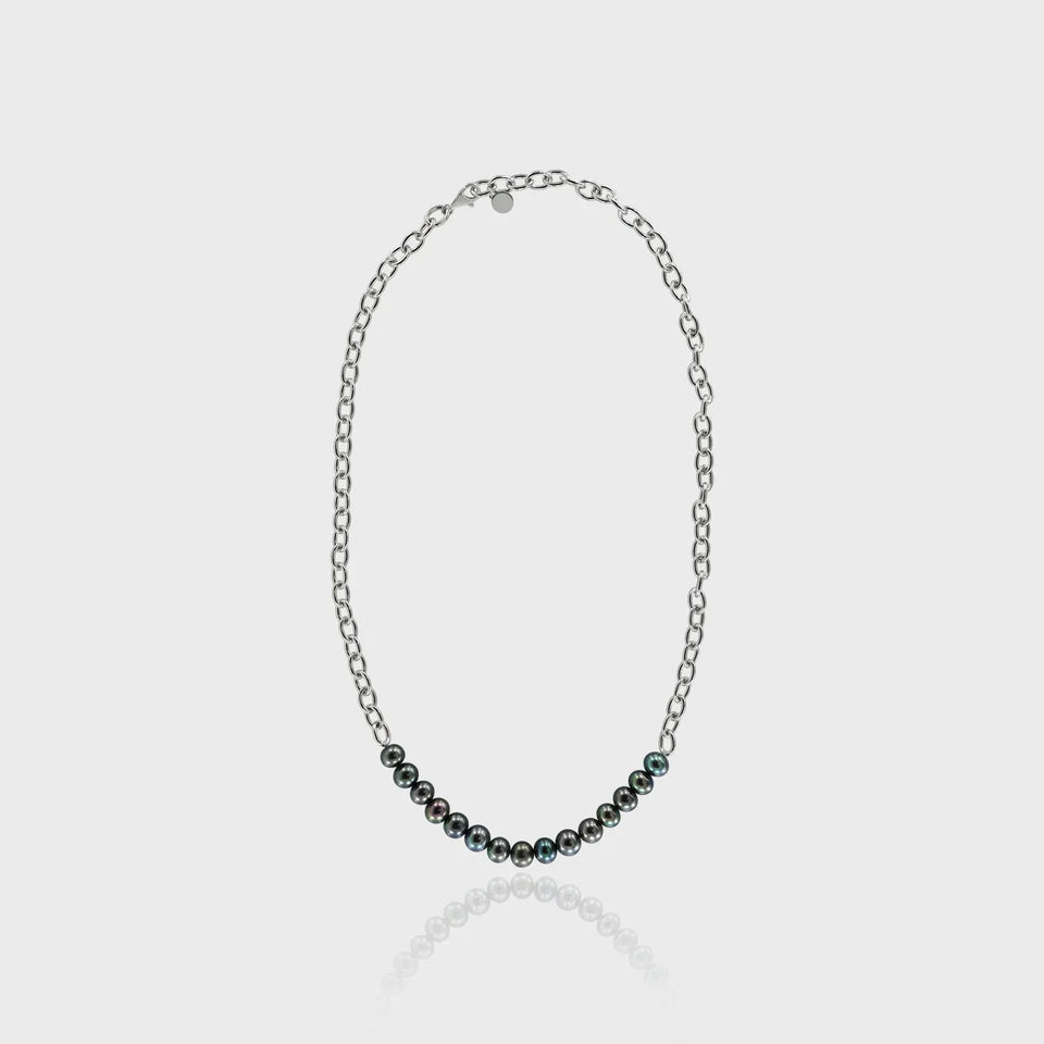 Player Bloq Necklace, 925 Sterling Silver