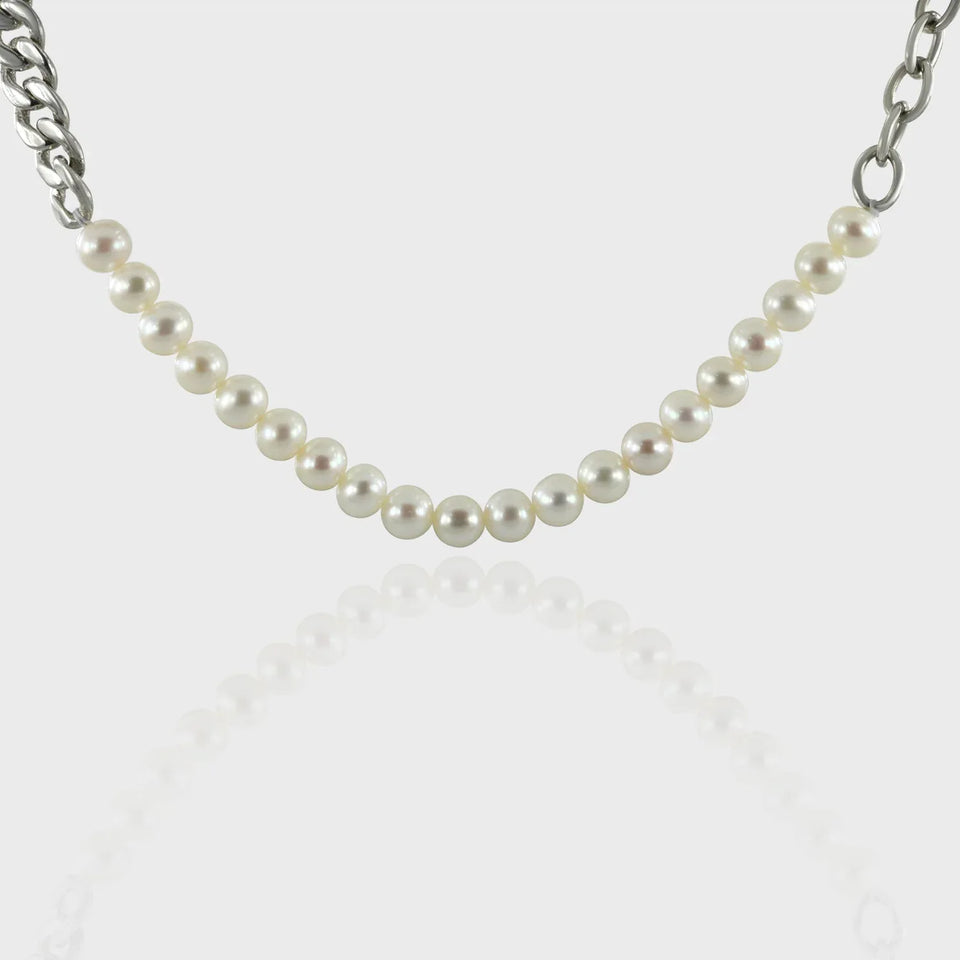 Player Tri Locke Necklace, 925 Sterling Silver