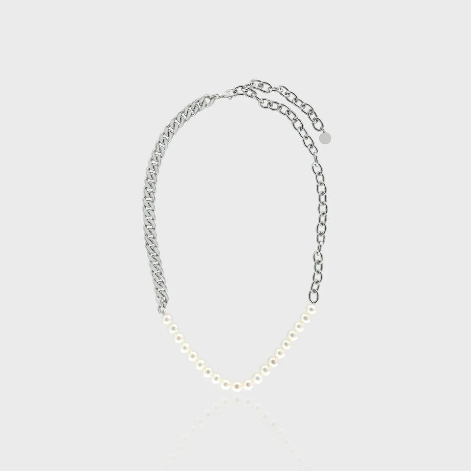 Player Tri Locke Necklace, 925 Sterling Silver