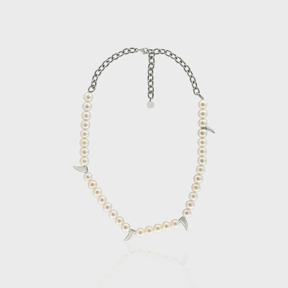 Player Diente Necklace, 925 Sterling Silver