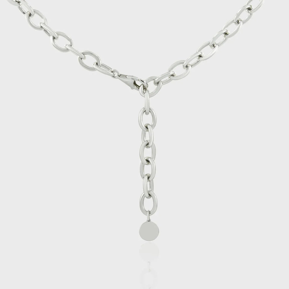 Player Diente Necklace, 925 Sterling Silver