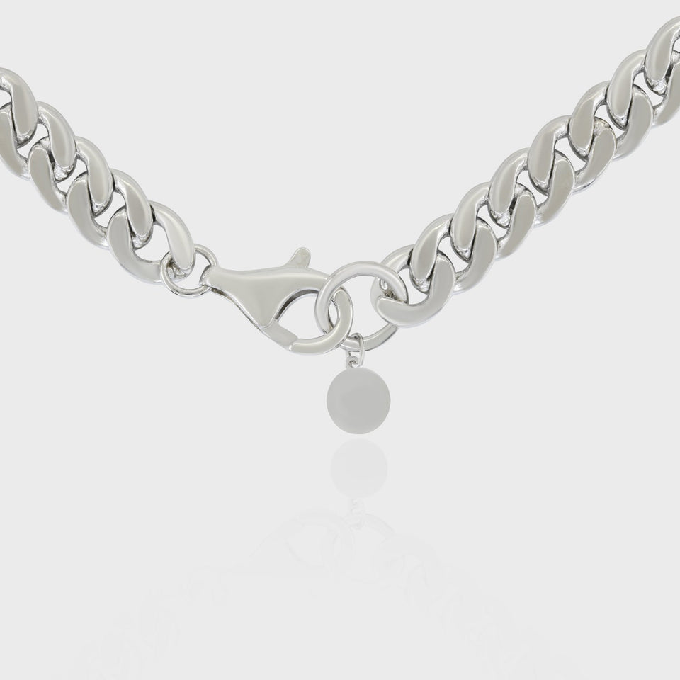 Thick Curb Chain, 925 Sterling Silver