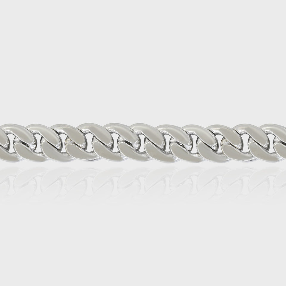Thick Curb Chain, 925 Sterling Silver