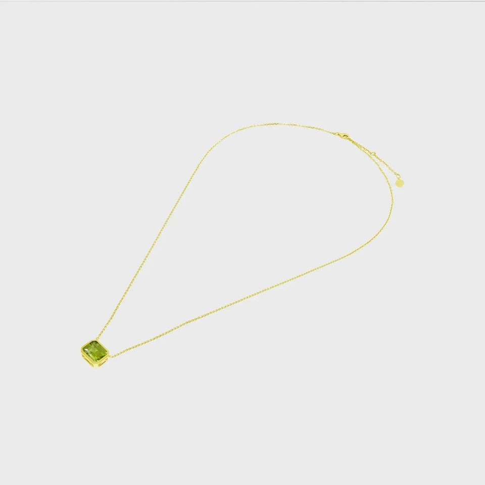 Heir Duke Yellow Gold Necklace side view