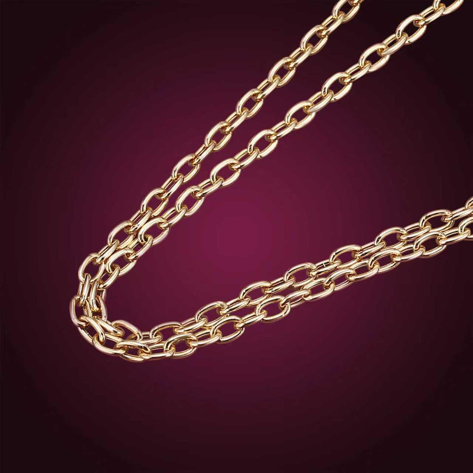 Rolo Chain, Yellow Metal