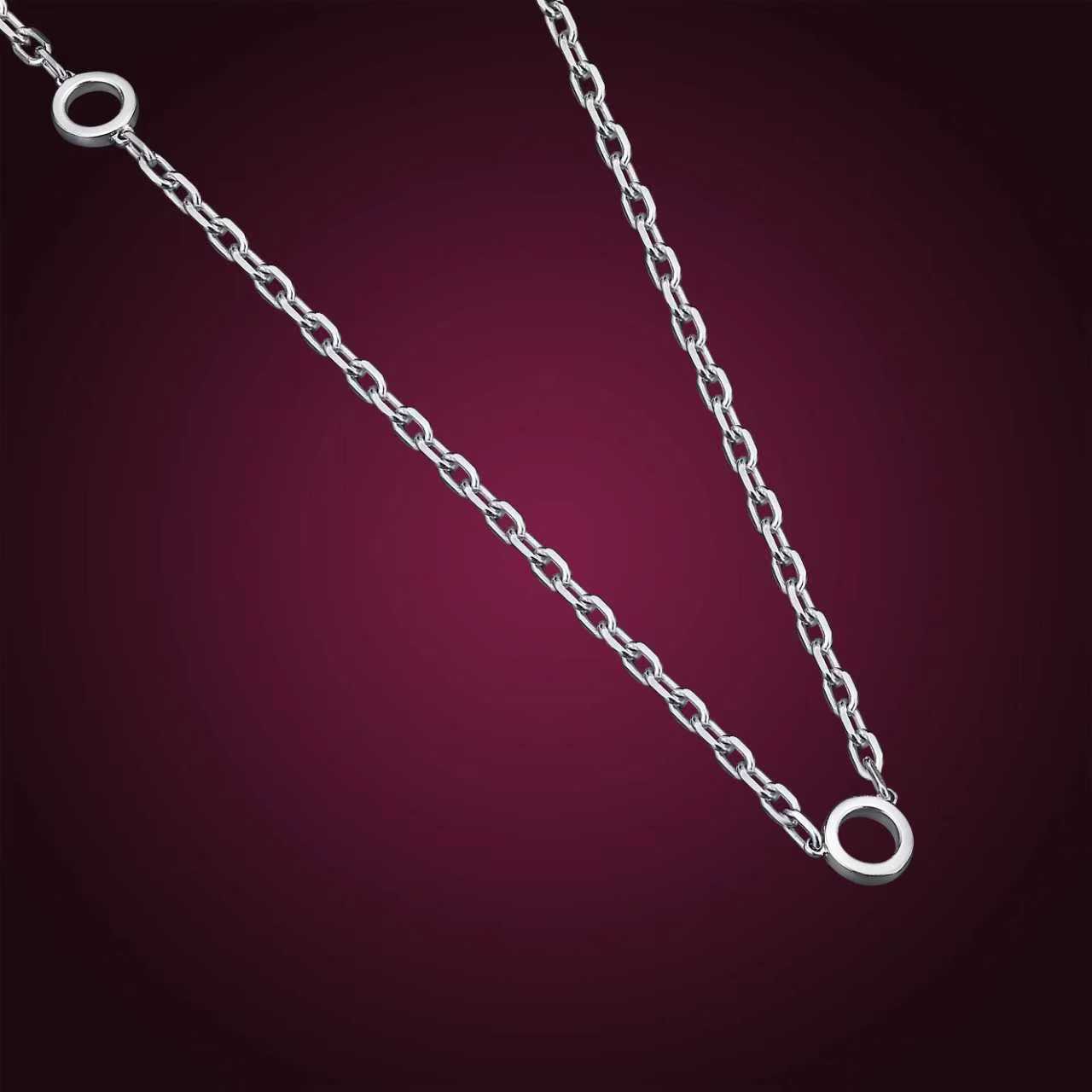 The Tri-Pendant Chain, 14K White Gold