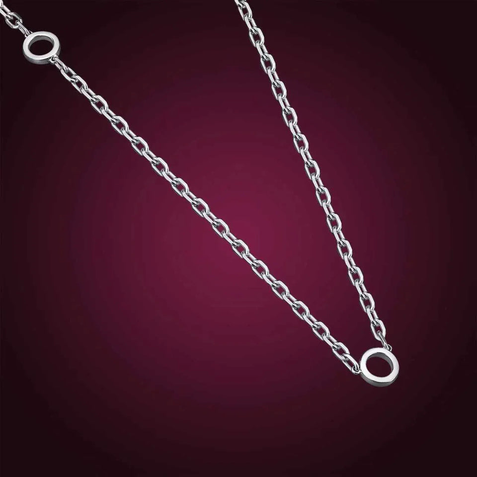 The Tri-Pendant Chain, 14K White Gold