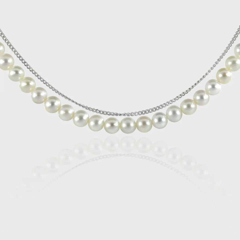 Player Cube Necklace, 925 Sterling Silver