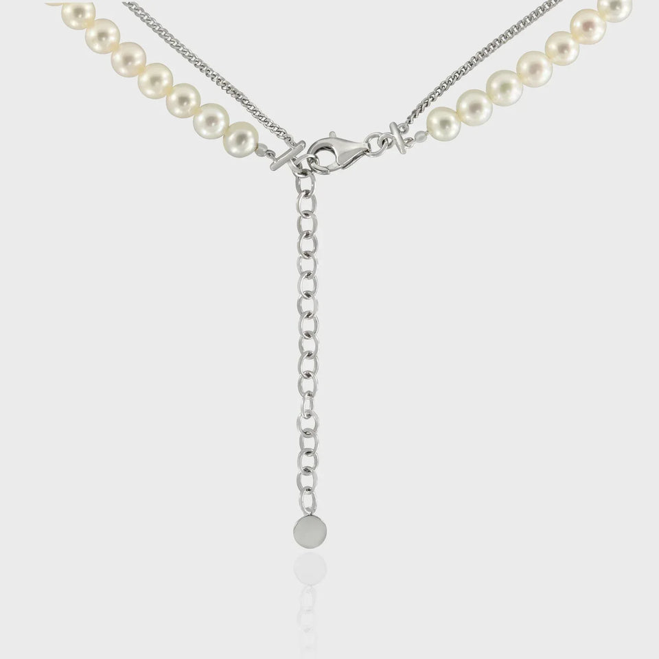 Player Cube Necklace, 925 Sterling Silver