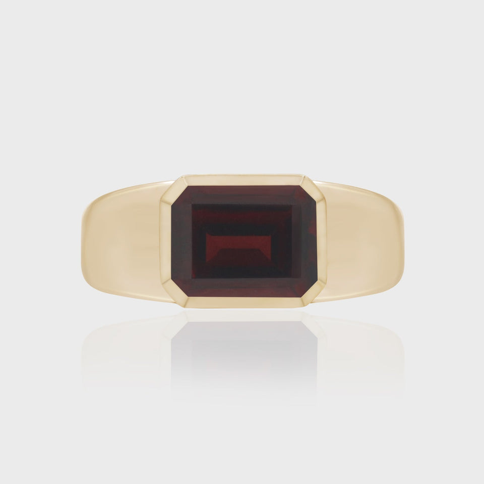 Heir Cue Ring Garnet, Yellow