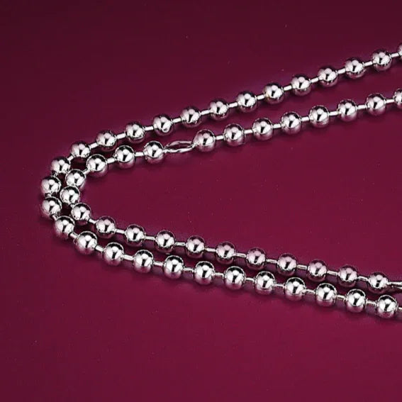 Beads Chain, 925 Sterling Silver