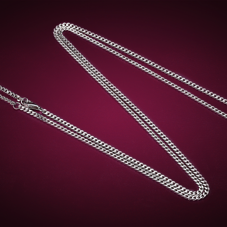 thin curb chain necklace