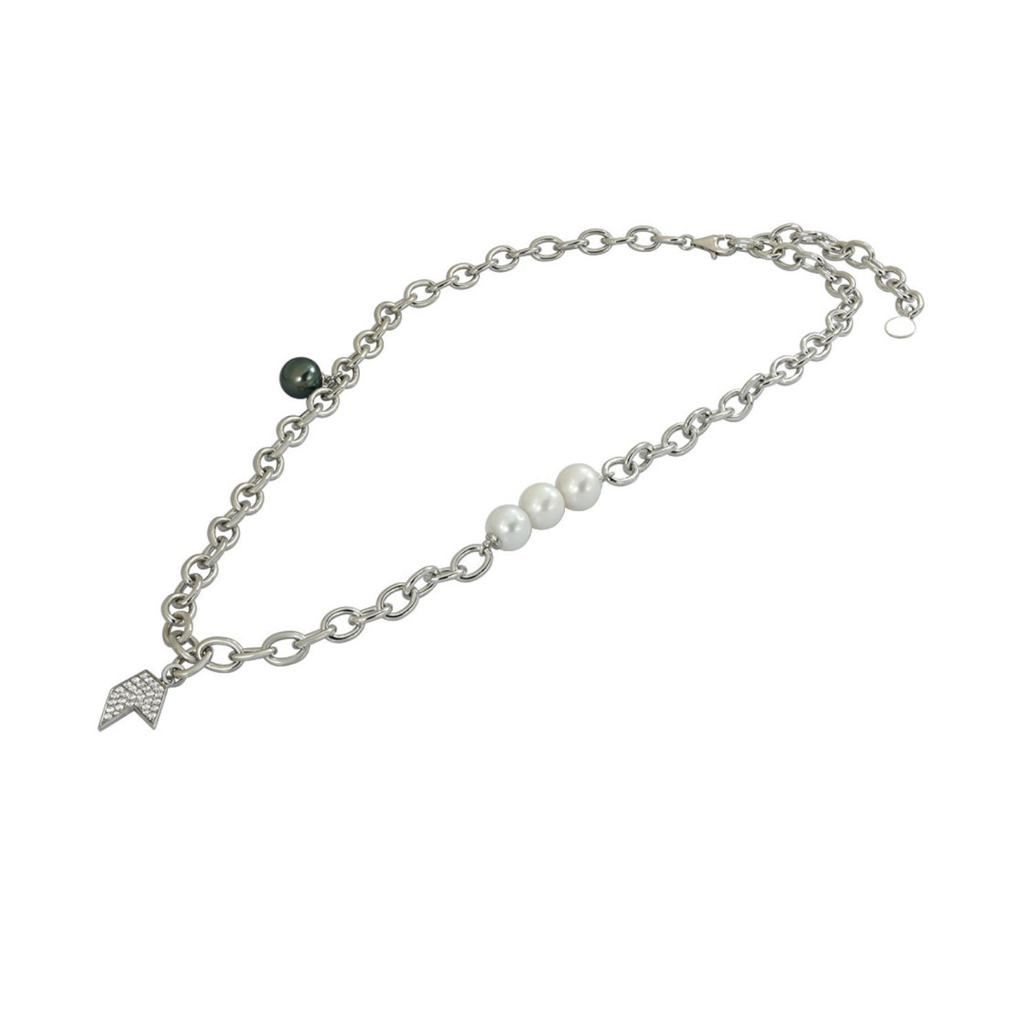Player Aro Necklace, 925 Sterling Silver