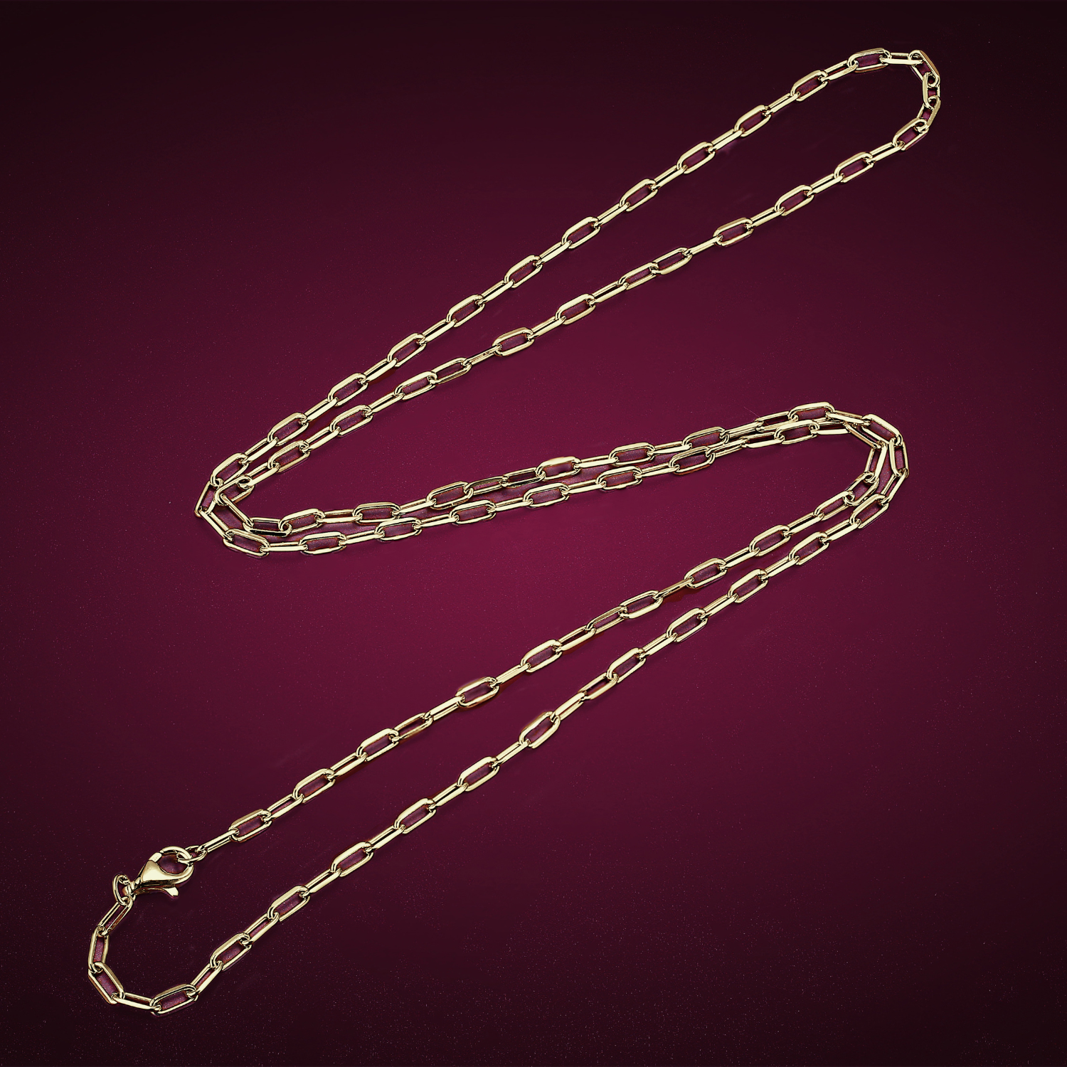 18k gold rolo chain