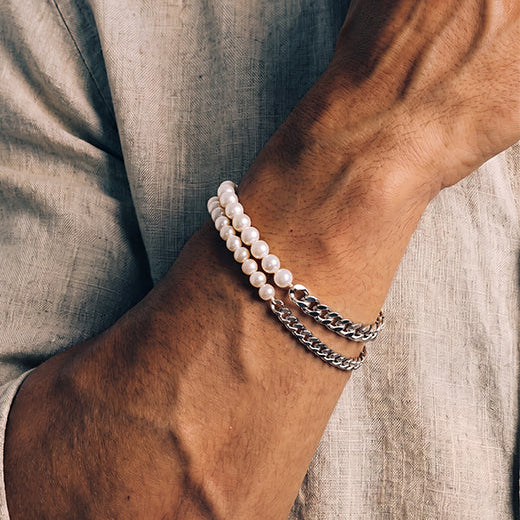 Player Halfe Locke Bracelet, 925 Sterling Silver 