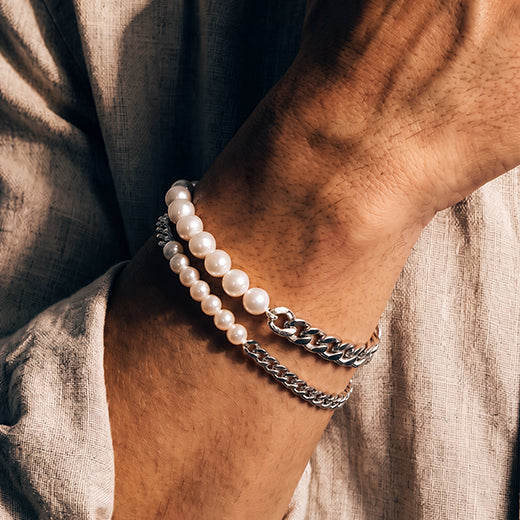 Player Tri Locke Bracelet, 925 Sterling Silver 