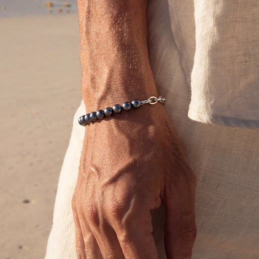 Player Bloq Bracelet, 925 Sterling Silver 