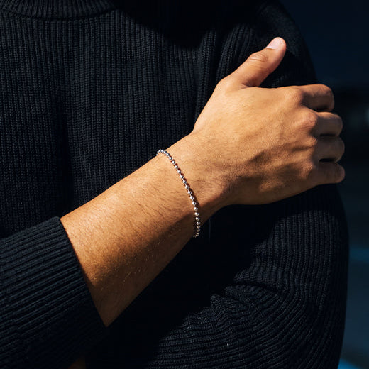 Beads Bracelet, 925 Sterling Silver