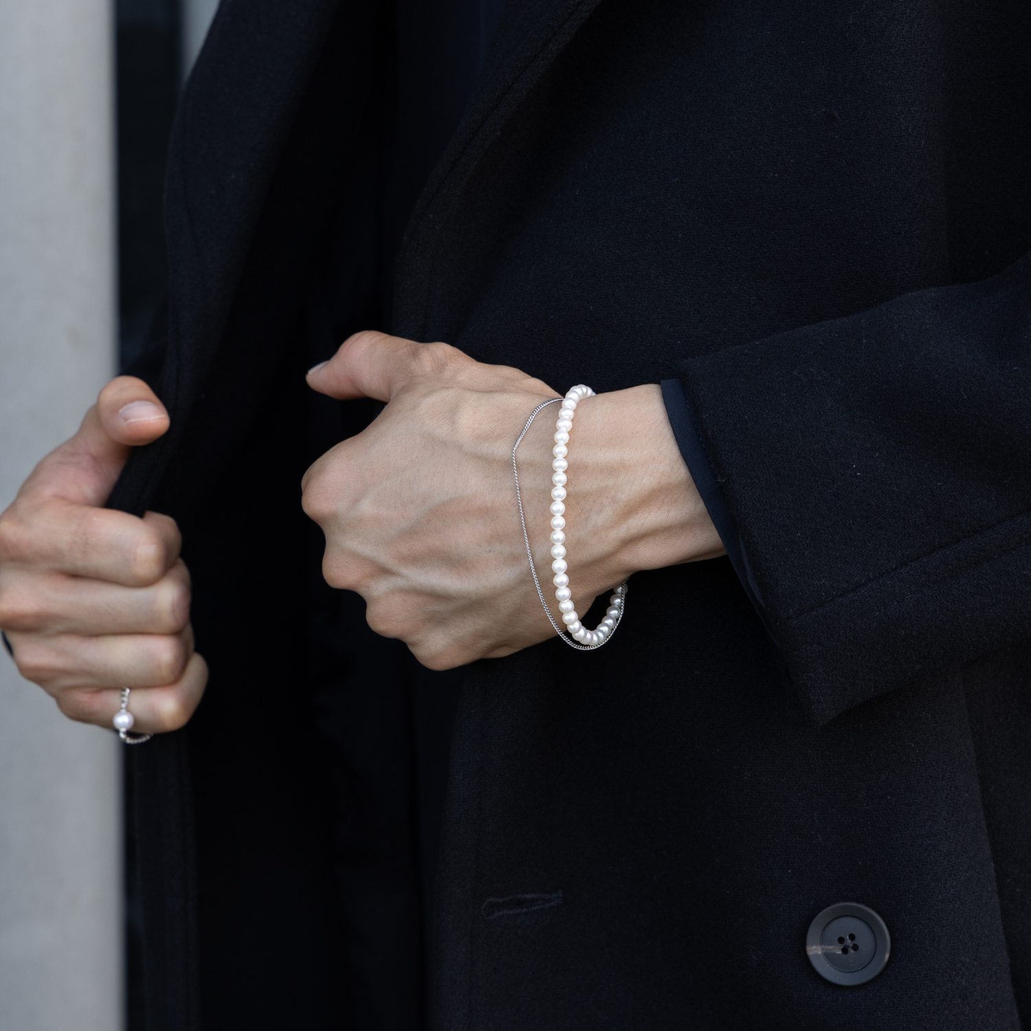 Player Cube Bracelet, 925 Sterling Silver