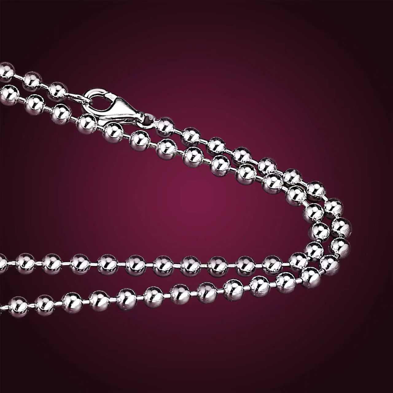 Beads Chain, 925 Sterling Silver