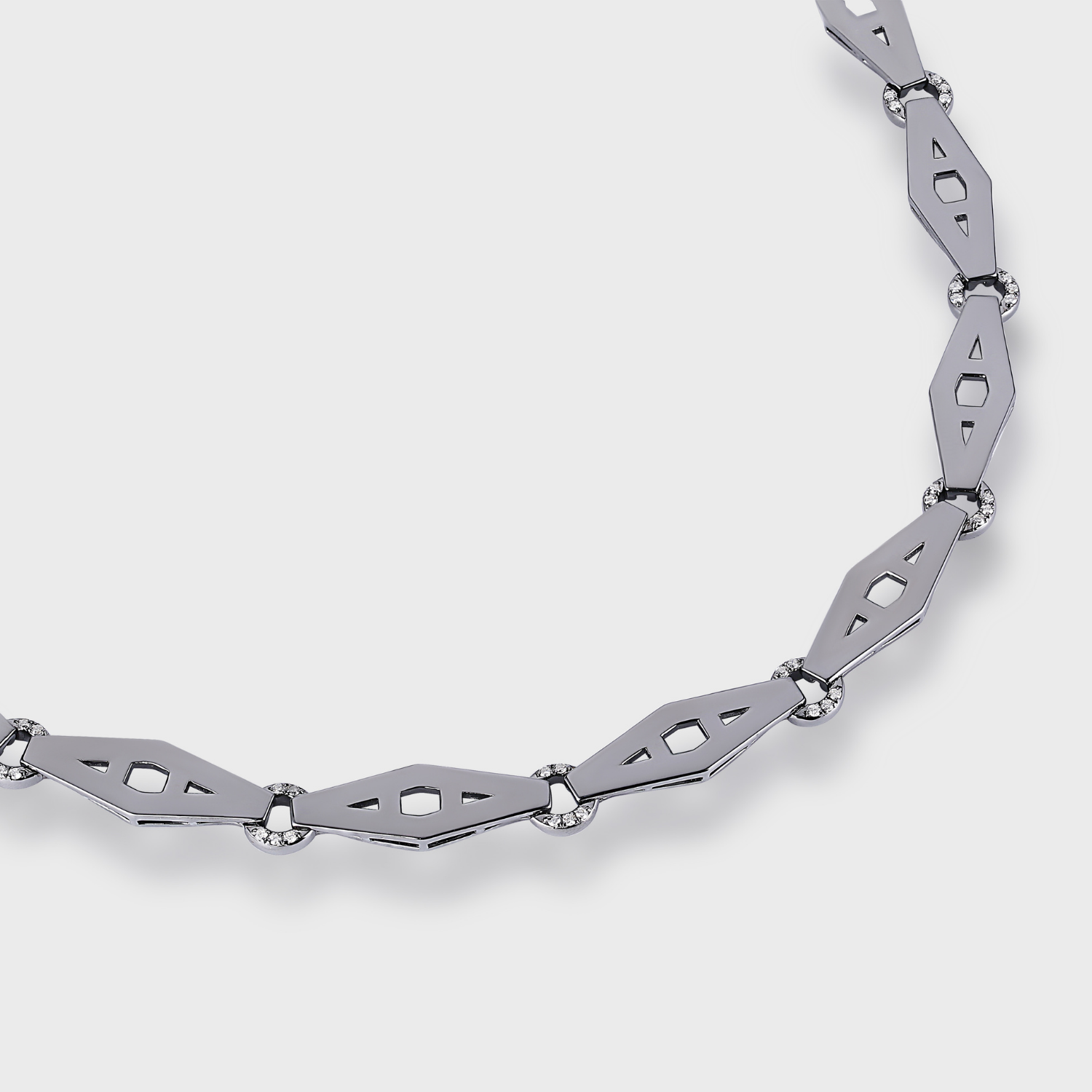 Reign Collar Necklace, 925 Sterling Silver