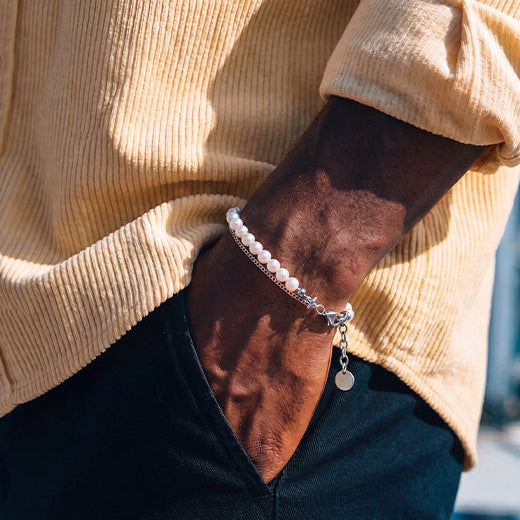 Player Cube Bracelet, 925 Sterling Silver 