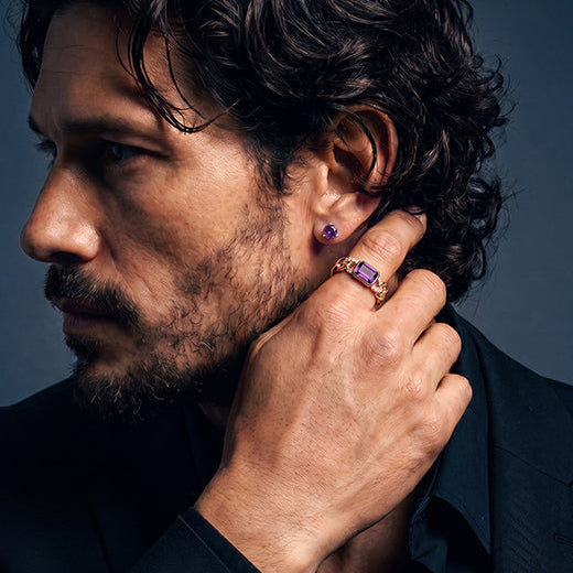 Madmen Cuban Diam Ring 