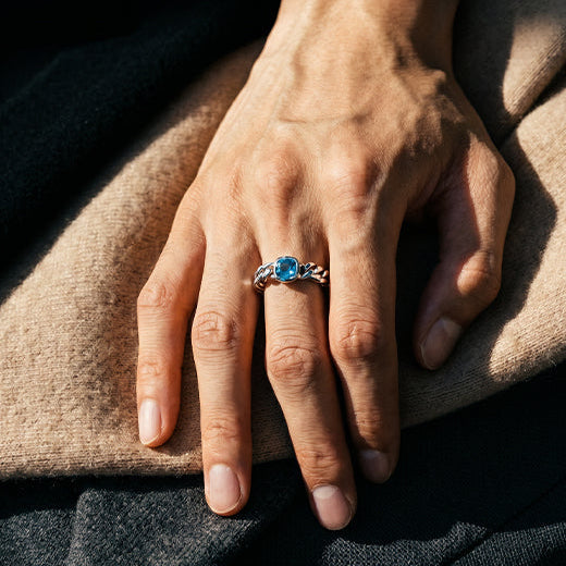 Heir Cuban Beu Ring 