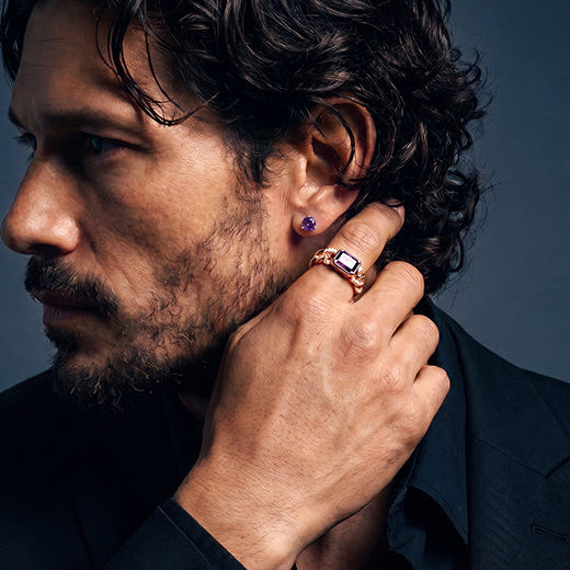 Madmen Cuban Diam Ring 