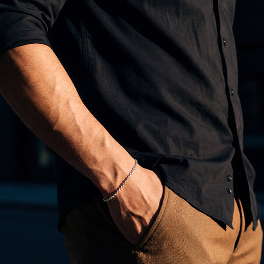 Rolo Bracelet, 925 Sterling Silver