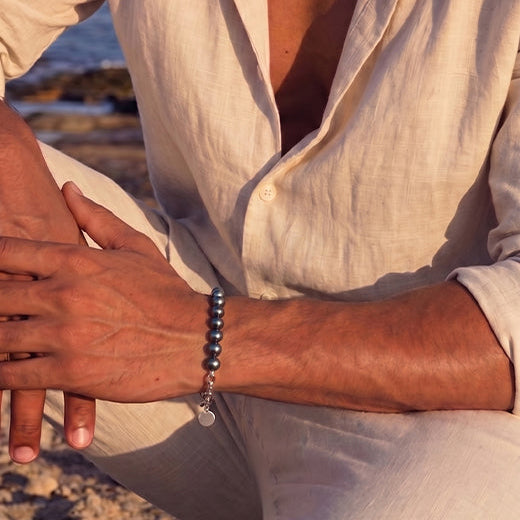 Player Bloq Bracelet, 925 Sterling Silver 
