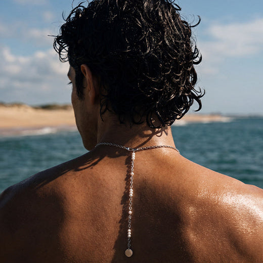 Player Lasso Necklace, 925 Sterling Silver 