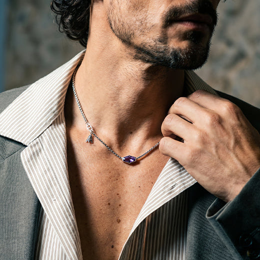 Reign Immortal Y Necklace, 925 Sterling Silver 