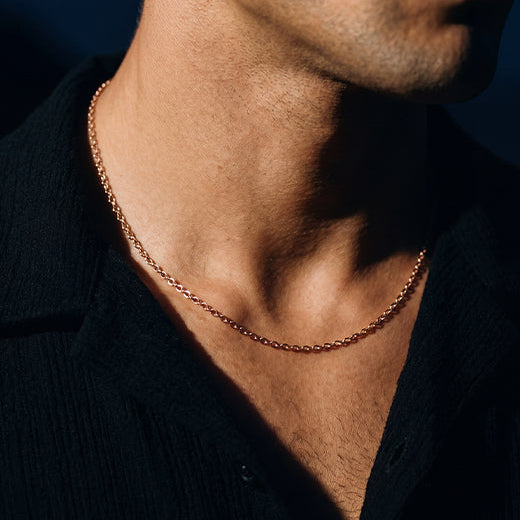 Diamond-cut Rolo Chain