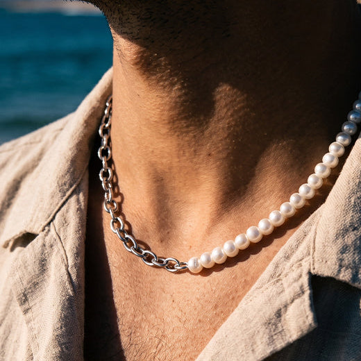 Player Tri Locke Necklace, 925 Sterling Silver 