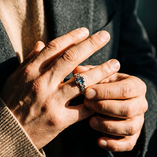 Heir Cuban Beu Ring 