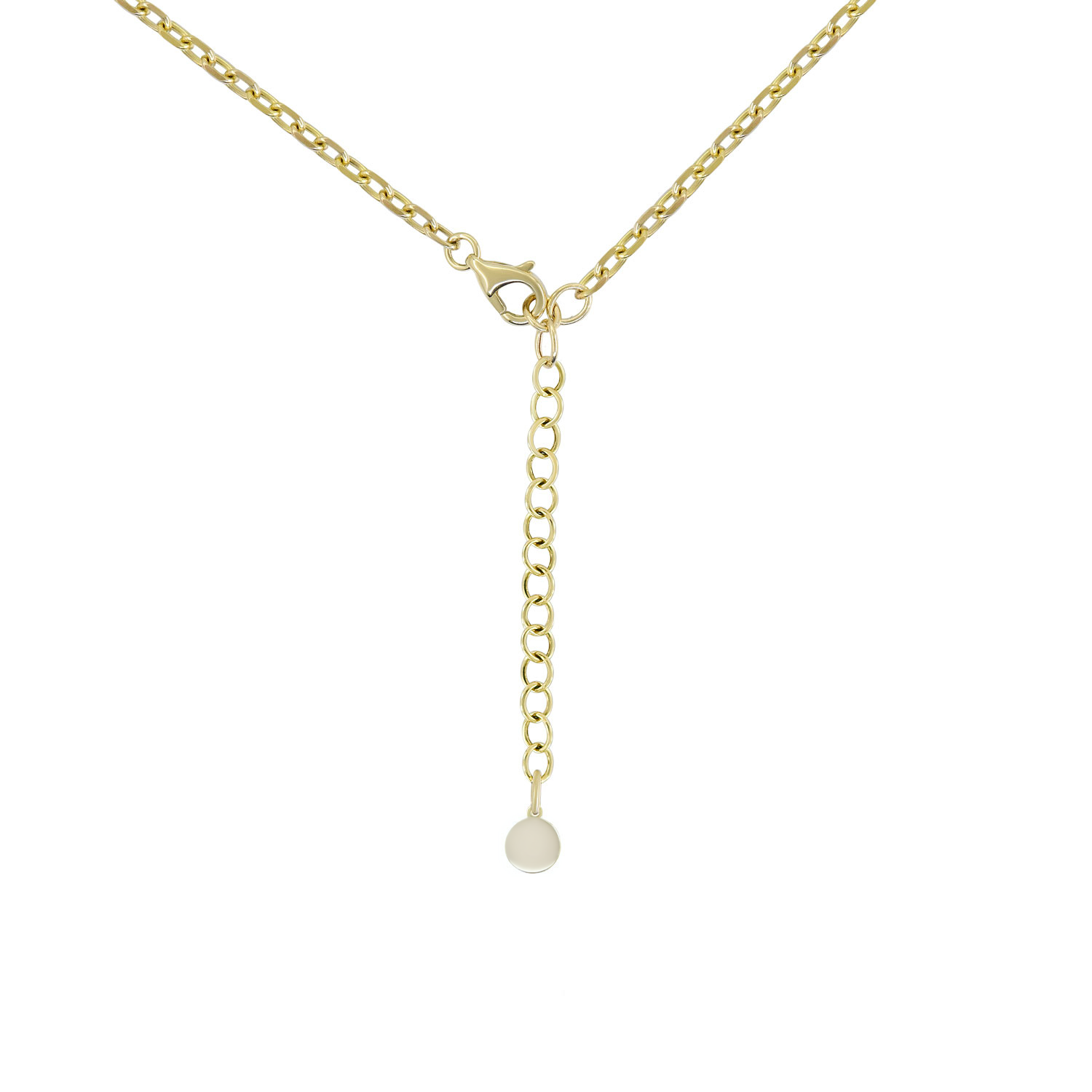 The Tri-Pendant Chain, 14K Yellow Gold