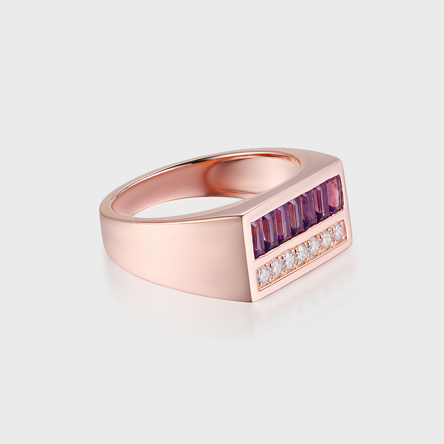 Madmen Sky Channel Ring, Rose