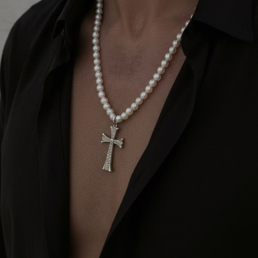 Padrino Alon Crosse Necklace
