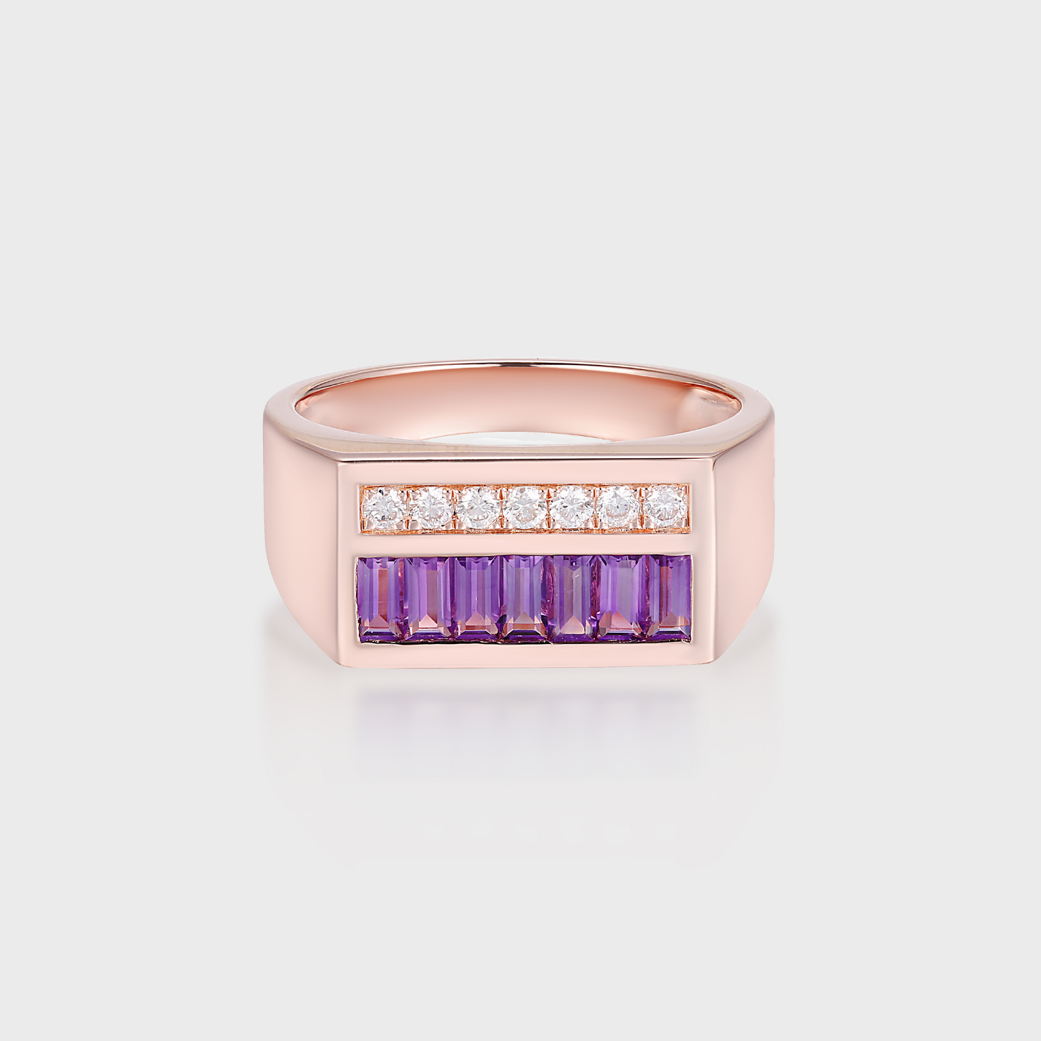 Madmen Sky Channel Ring, Rose