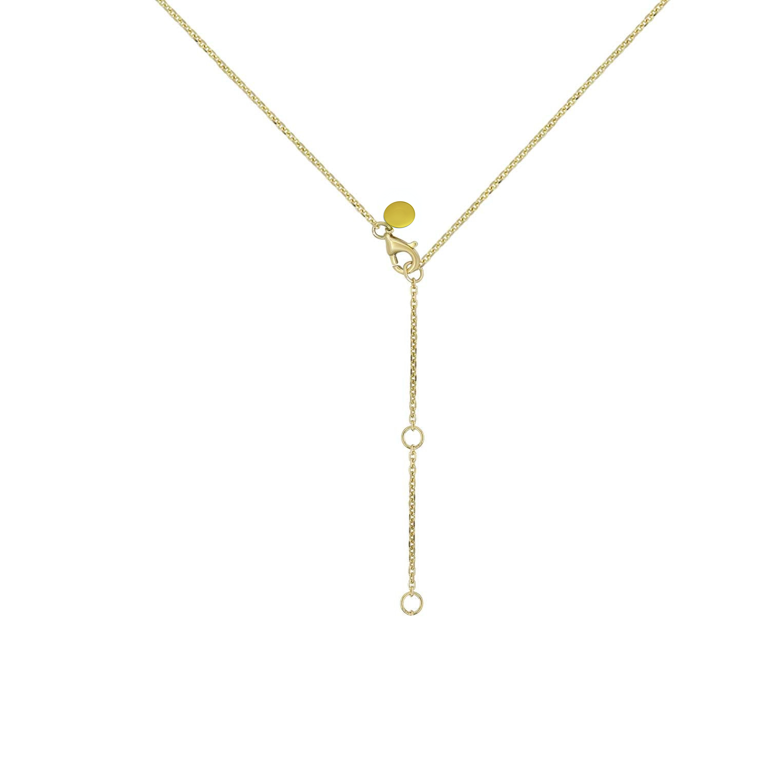 Diamond-cut Rolo Chain, Yellow