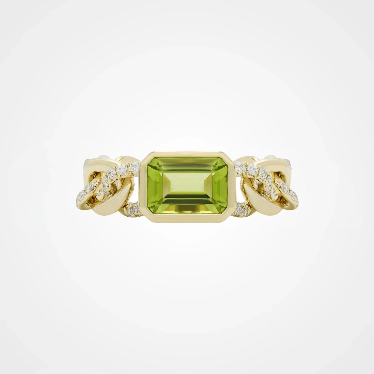 men's peridot ring.